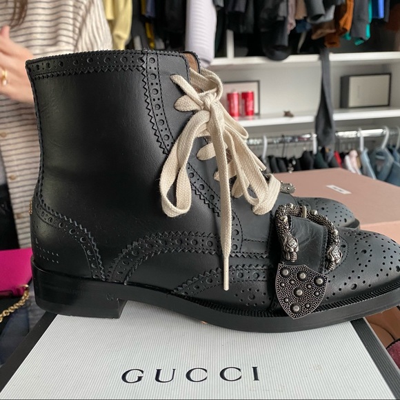 Gucci boots with buckle detail, 37 1/2 - Picture 6 of 8